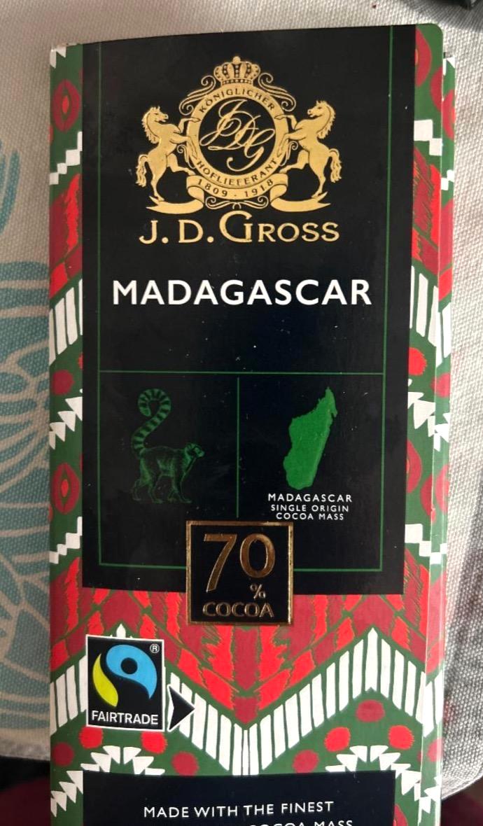 Fotografie - Madagascar dark chocolate 70% cacao J. D. Gross