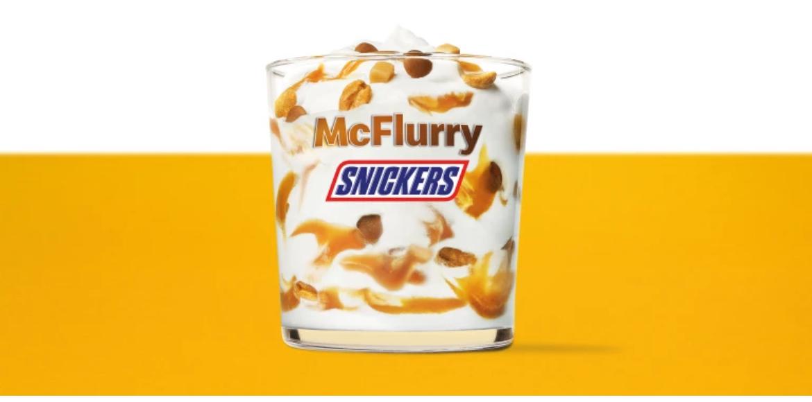 Fotografie - McFlurry snickers karamel McDonald's