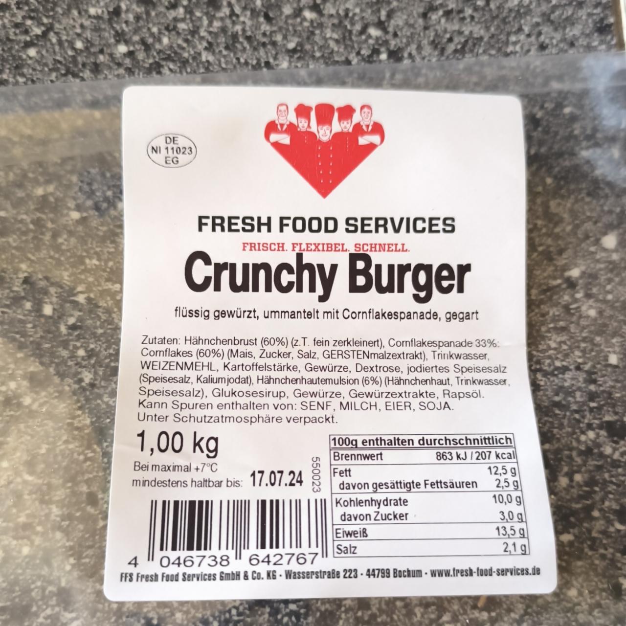 Fotografie - Crunchy burger Fresh Food Services