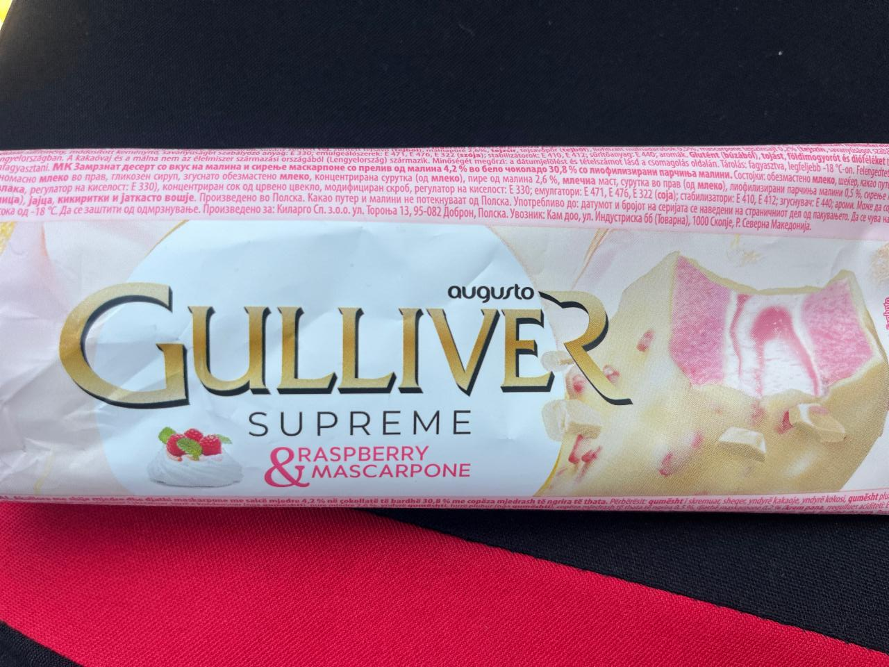 Fotografie - Gulliver supreme raspberry & mascarpone Augusto