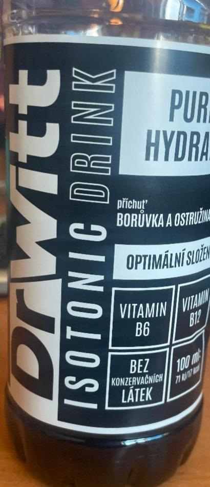 Fotografie - Isotonic drink pure hydrate borůvka a ostružina DrWitt