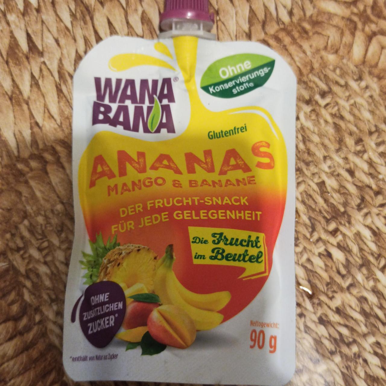 Fotografie - de fruch snack ananas mango banán