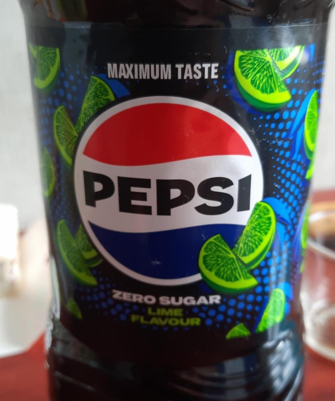 Fotografie - Zero sugar lime flavour Pepsi