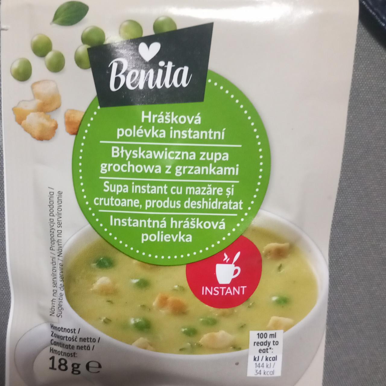 Fotografie - Hrášková polévka instantní Benita