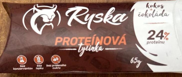 Fotografie - Proteínová tyčinka kokos + čokoláda Ryska