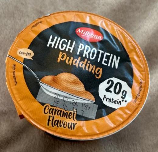 Fotografie - High protein caramel flavour pudding Milbona