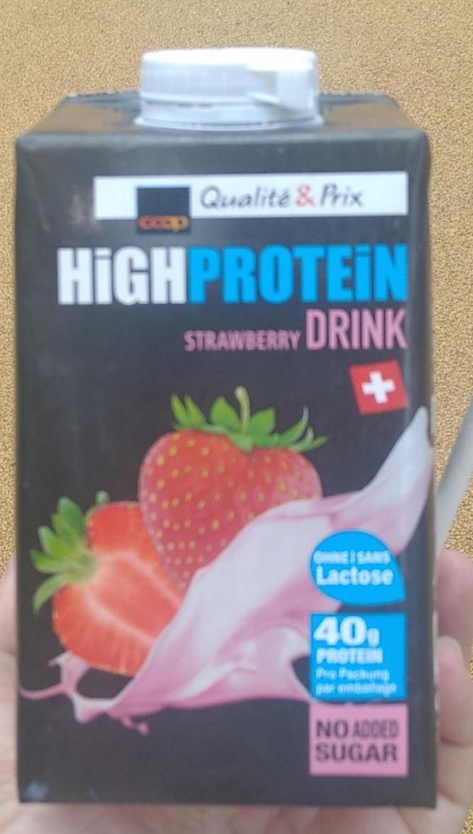 Fotografie - High Protein Strawberry Drink Coop