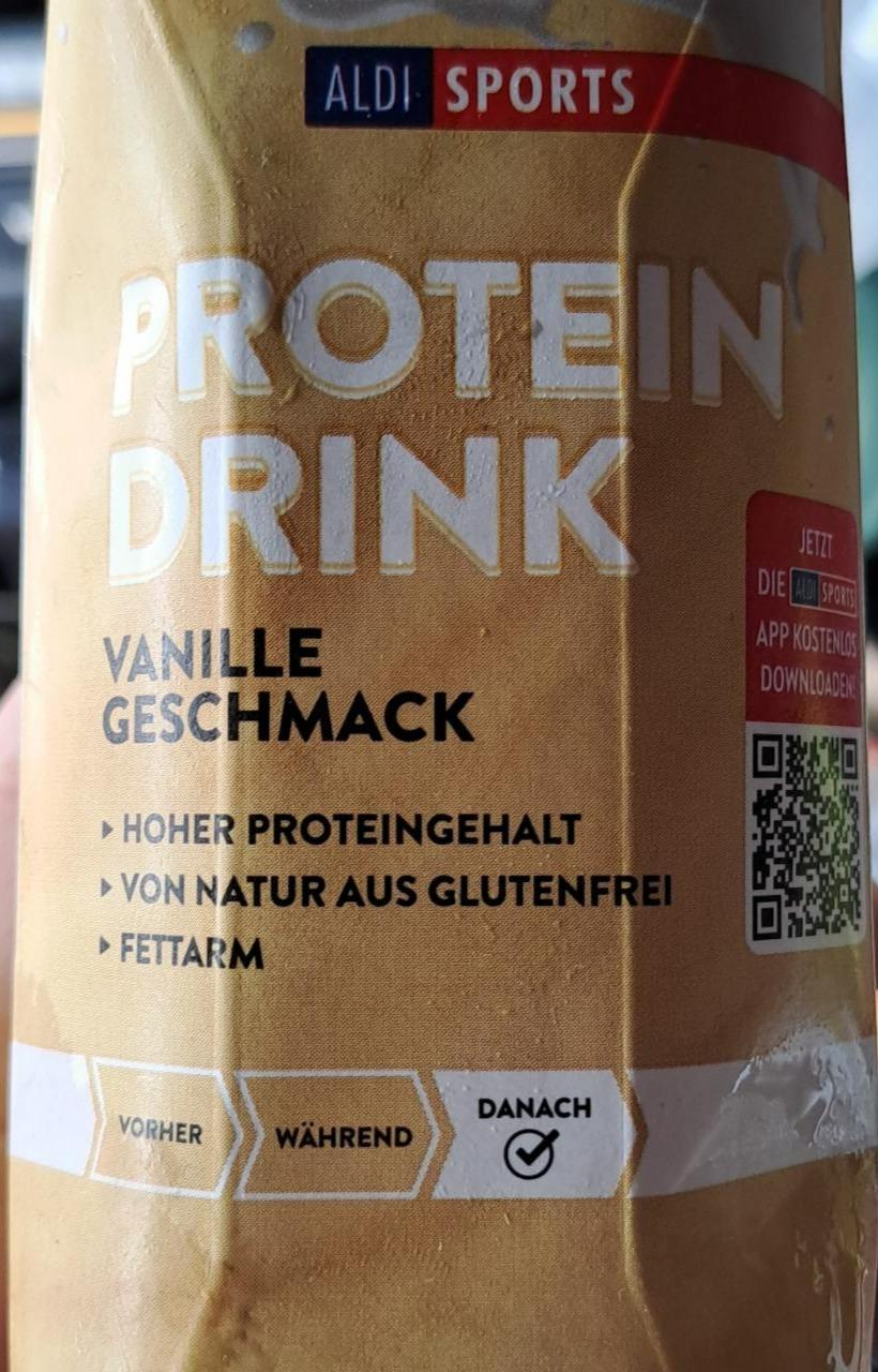 Fotografie - Protein drink vanille geschmack Aldi Sports