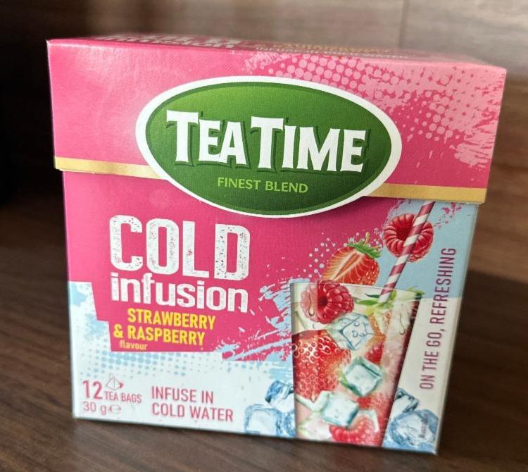 Fotografie - Cold infusion strawberry & raspberry flavour Tea Time