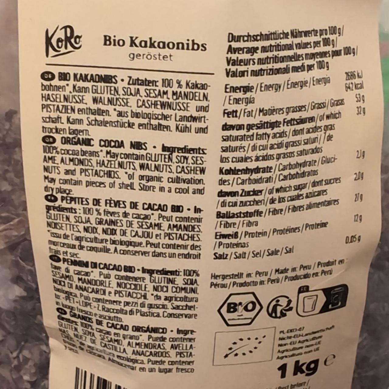 Fotografie - Bio kakaonibs KoRo