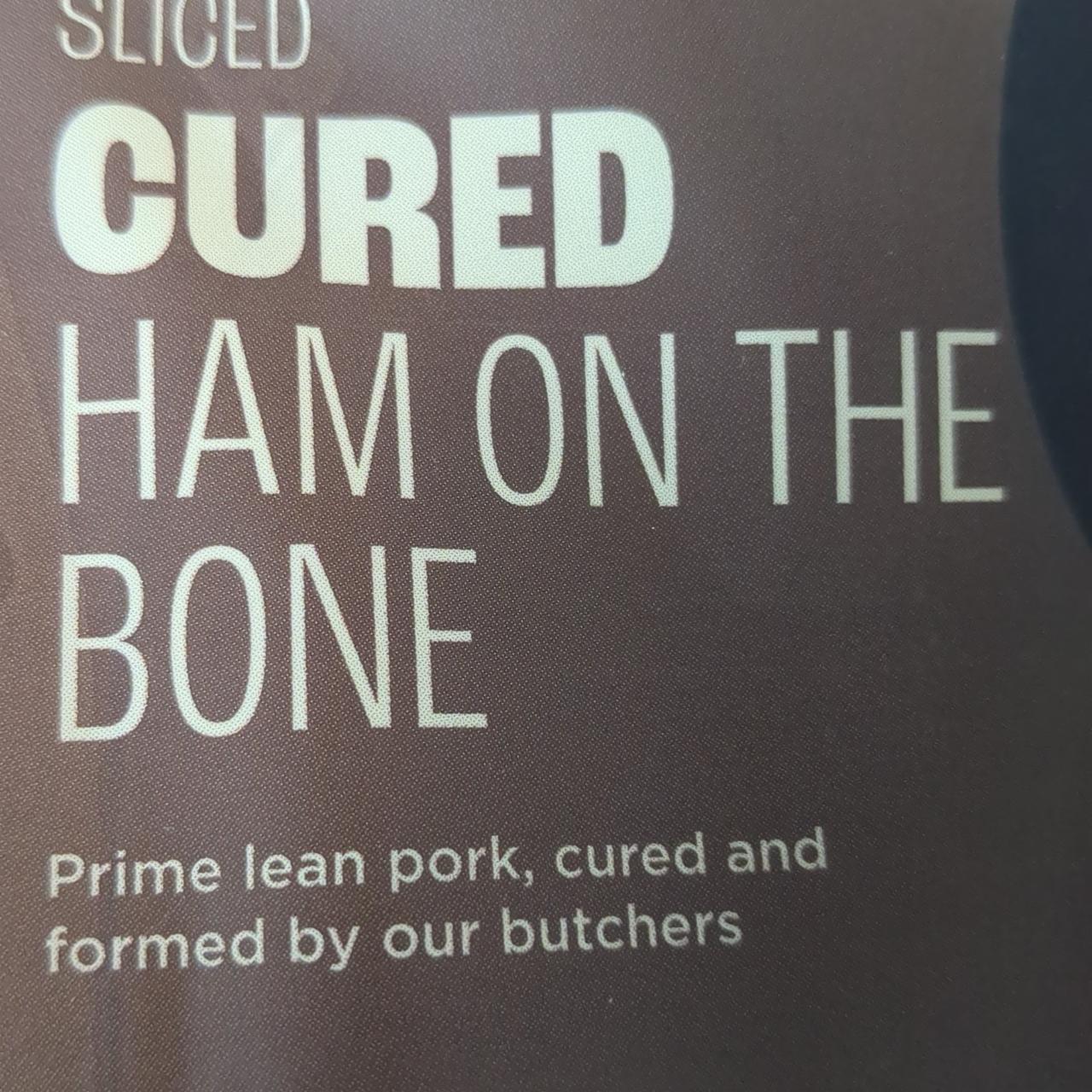 Fotografie - Sliced ham on the bone Asda