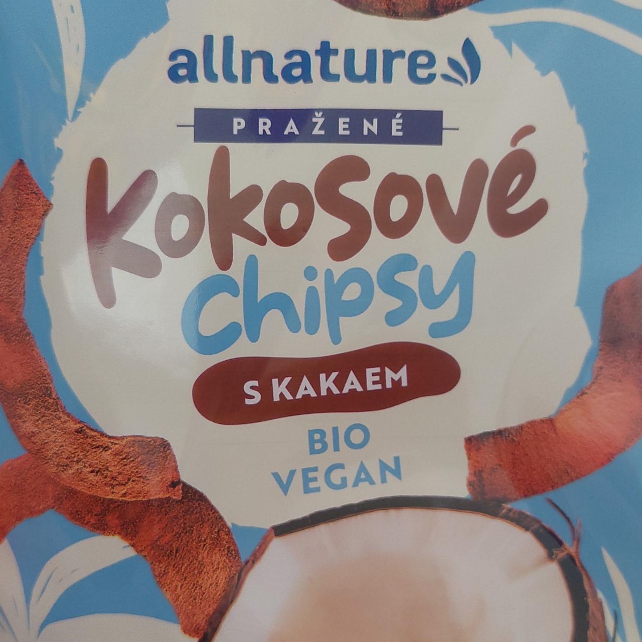 Fotografie - Bio pražené kokosové chipsy s kakaem Allnature