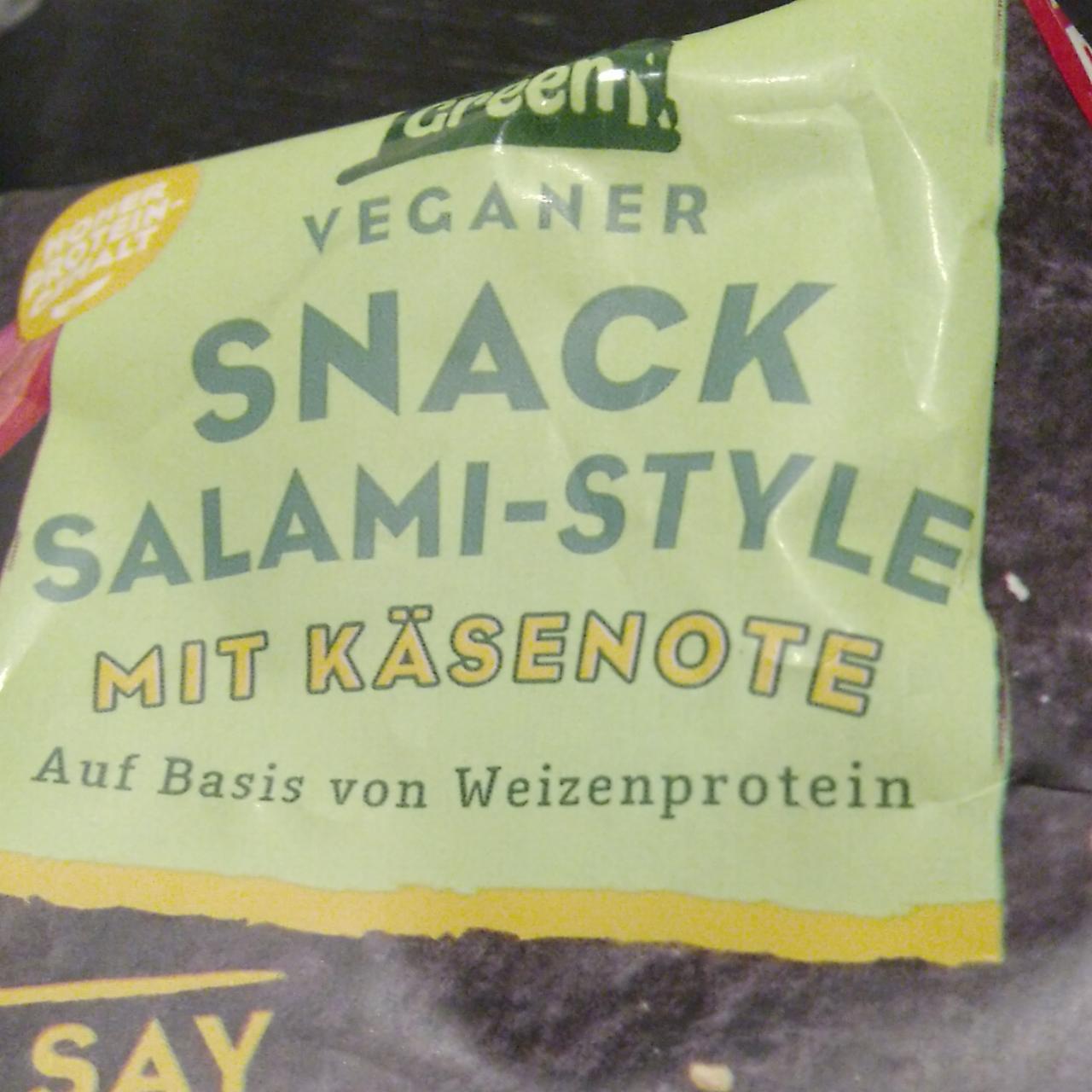 Fotografie - Veganer Snack Salami-Style Klassik Billie Green