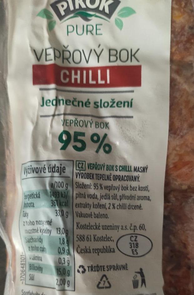 Fotografie - Vepřový bok chilli 95% Pikok Pure