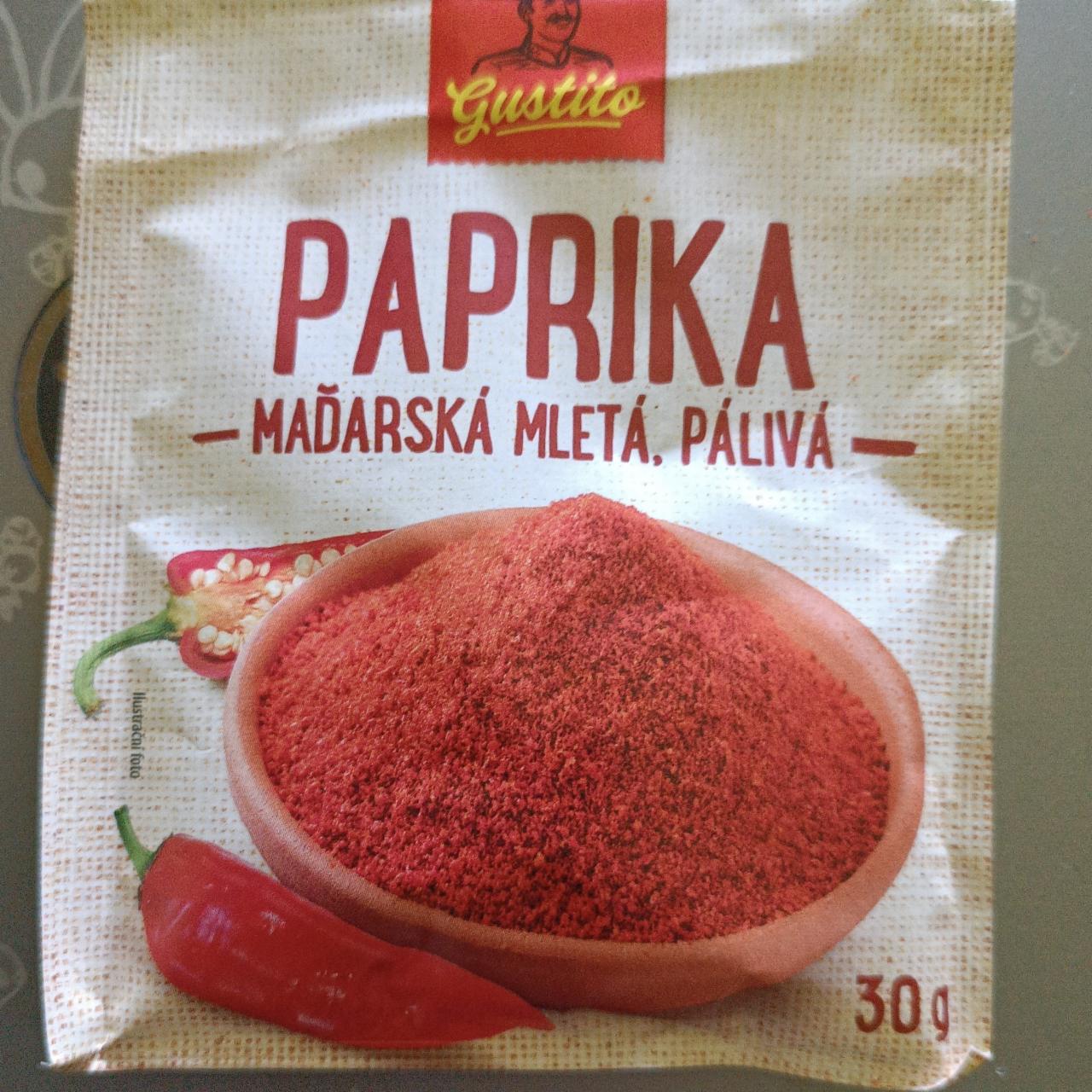 Fotografie - Paprika maďarská mletá, pálivá Gustito