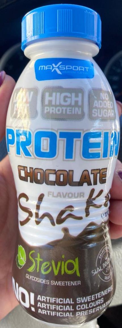 Fotografie - Protein chocolate flavour shake stevia MaxSport