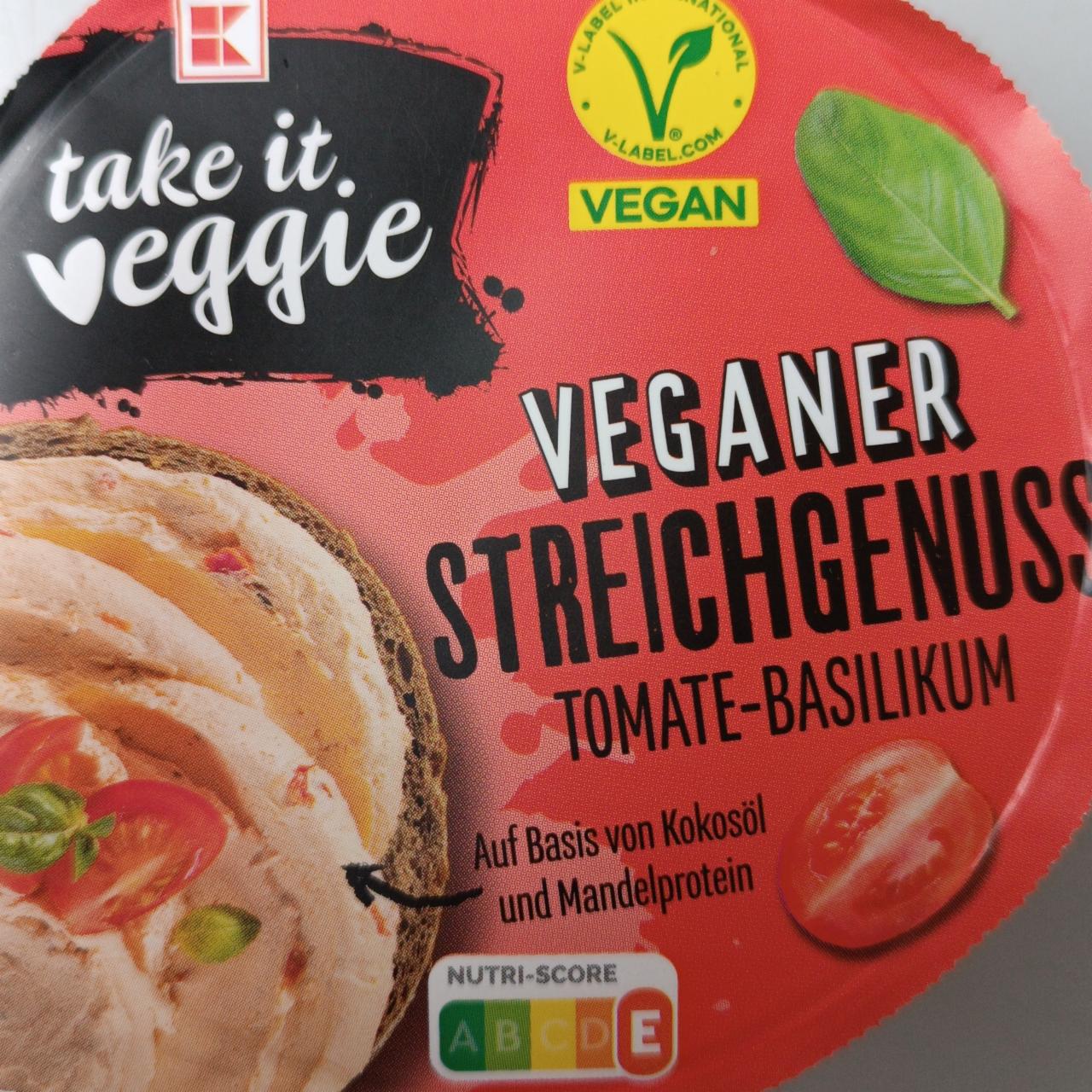 Fotografie - Veganer streichgenuss tomate-basilikum K-take it veggie