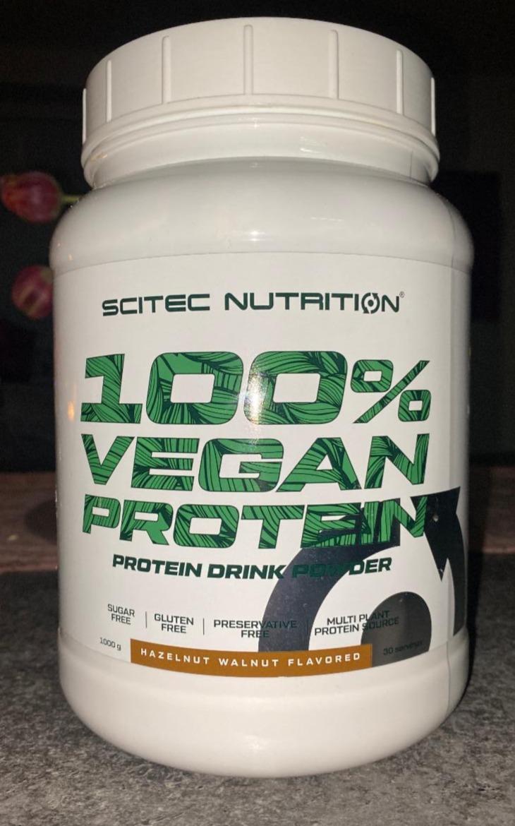 Fotografie - 100% vegan protein Hazelnut walnut Scitec nutrition