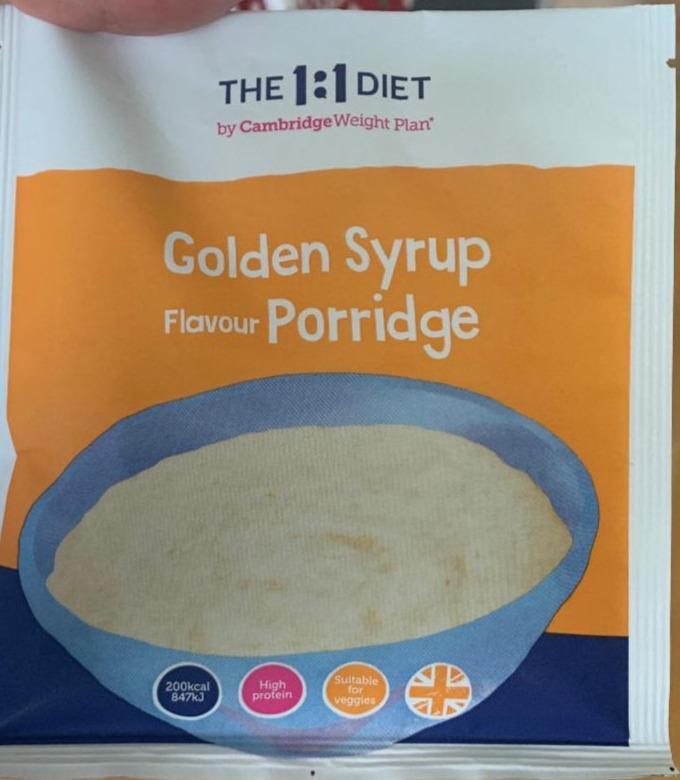 Fotografie - Golden Syrup Flavour Porridge The 1:1 diet