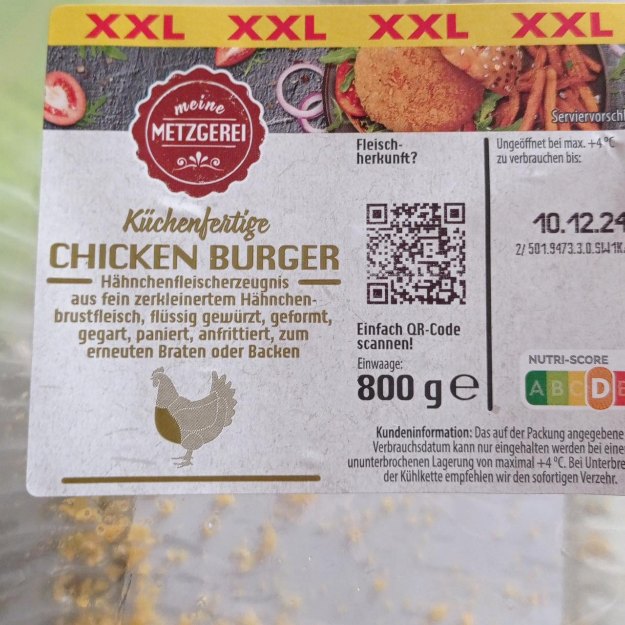 Fotografie - Chicken burger Meine Metzgerei