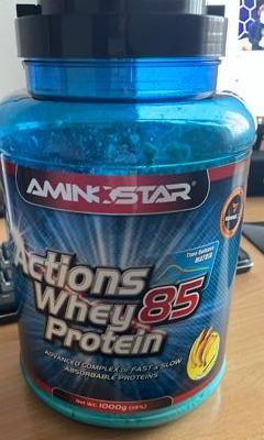 Fotografie - Actions Whey Protein 85 banana Aminostar