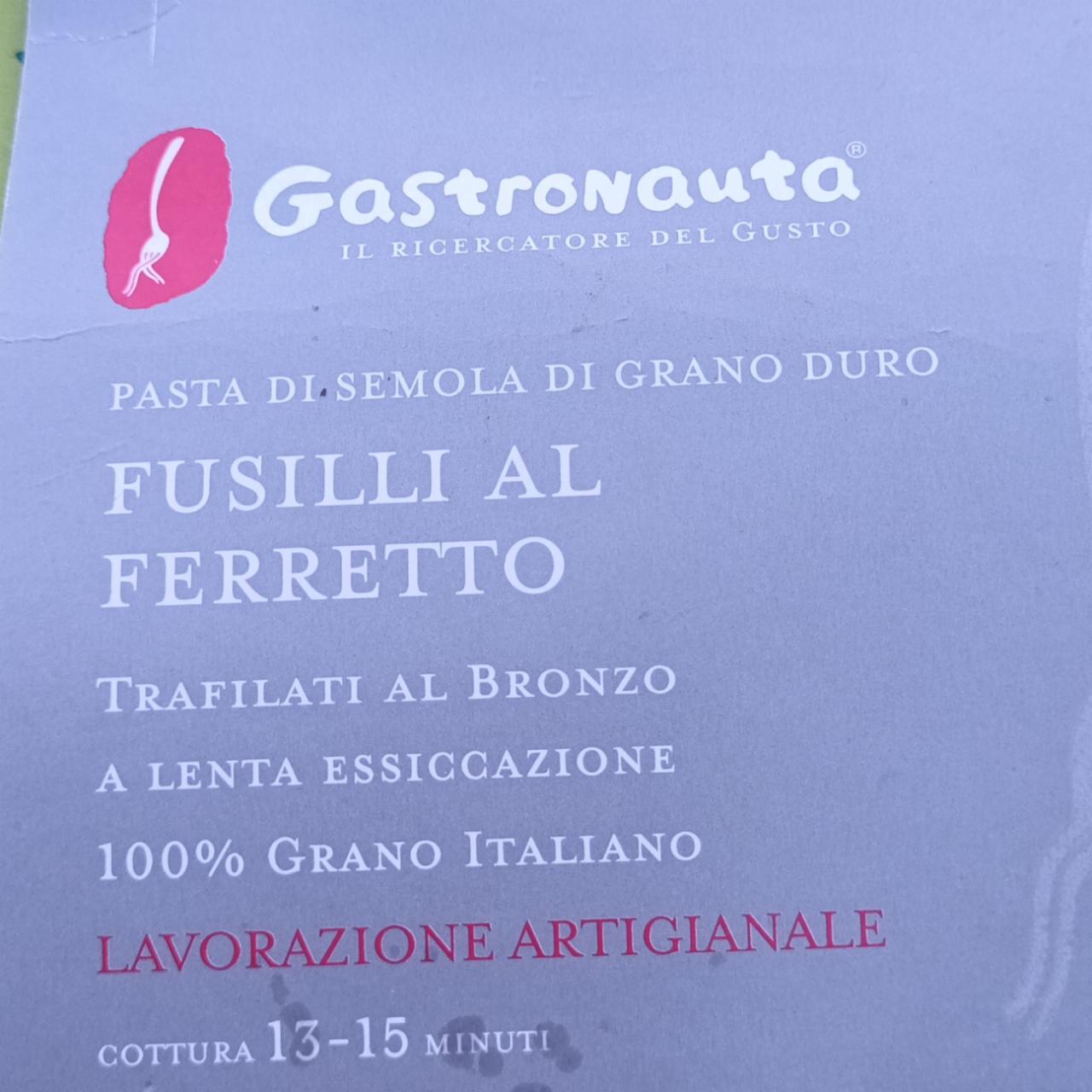 Fotografie - Fusilli al ferretto Gastronauta