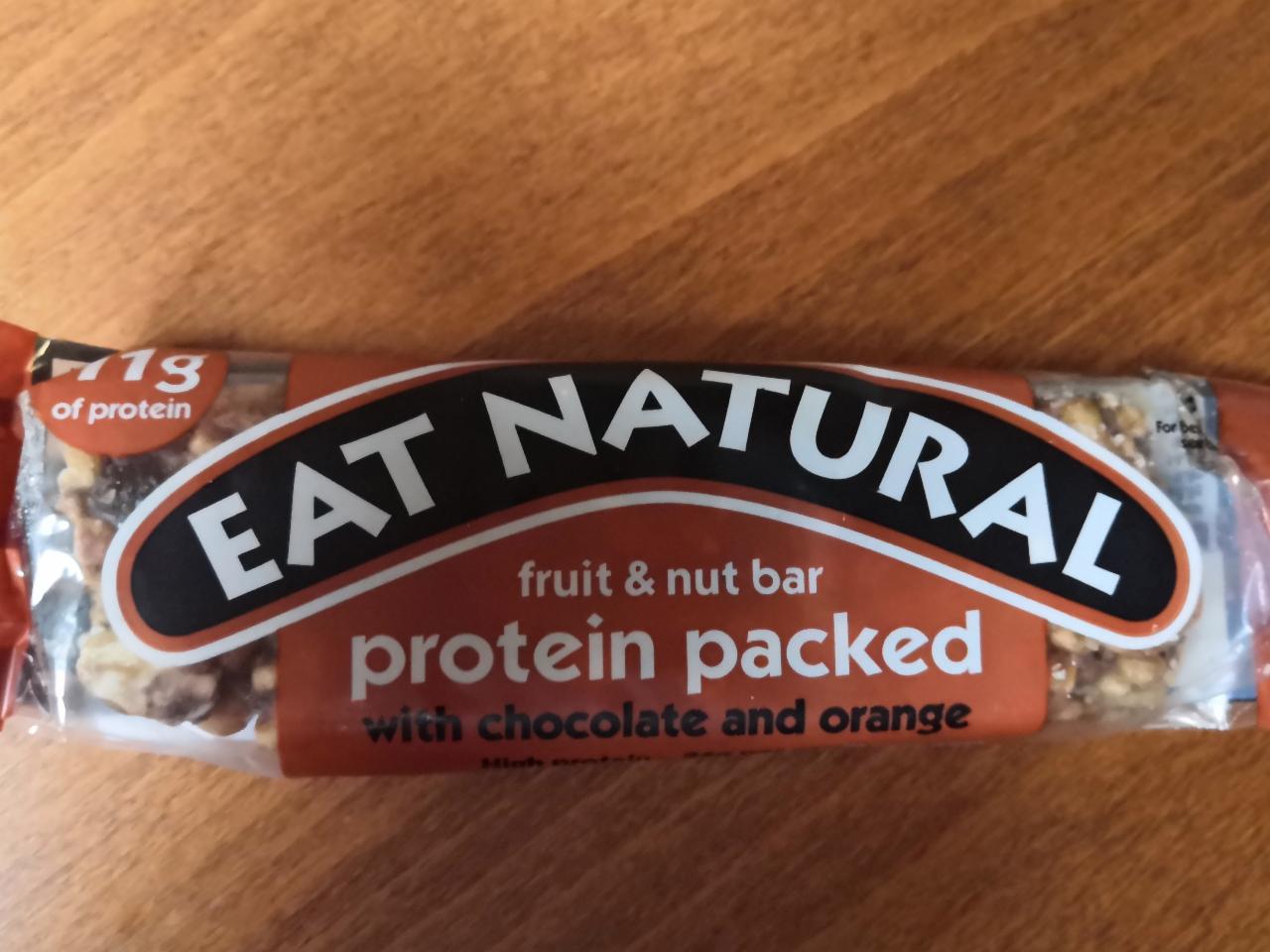 Fotografie - Eat natural fruit&nut bar protein packed with chocolate and orange