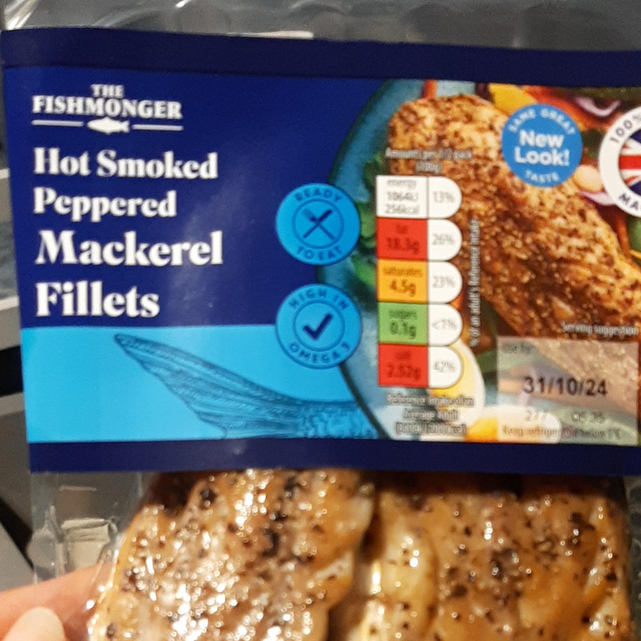 Fotografie - Hot smoked peppered mackerel fillets The Fishmonger