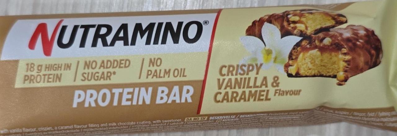 Fotografie - Nutramino Protein bar Crispy vanilla, karamel