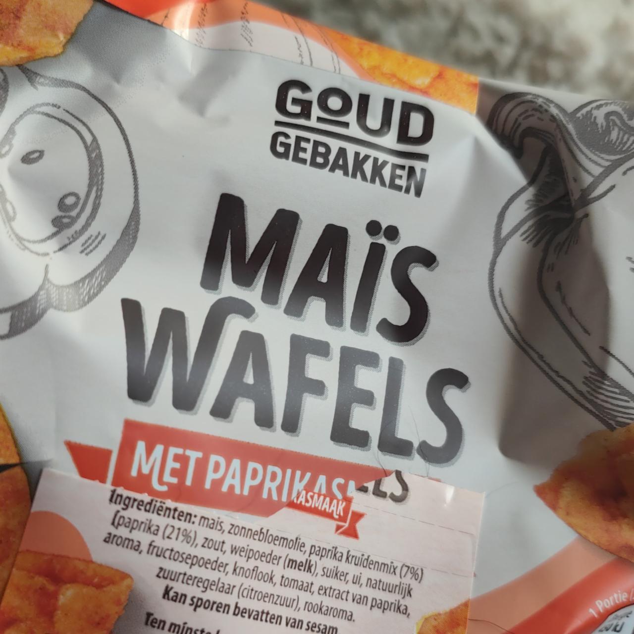 Fotografie - Maïs wafels Goud gebakken