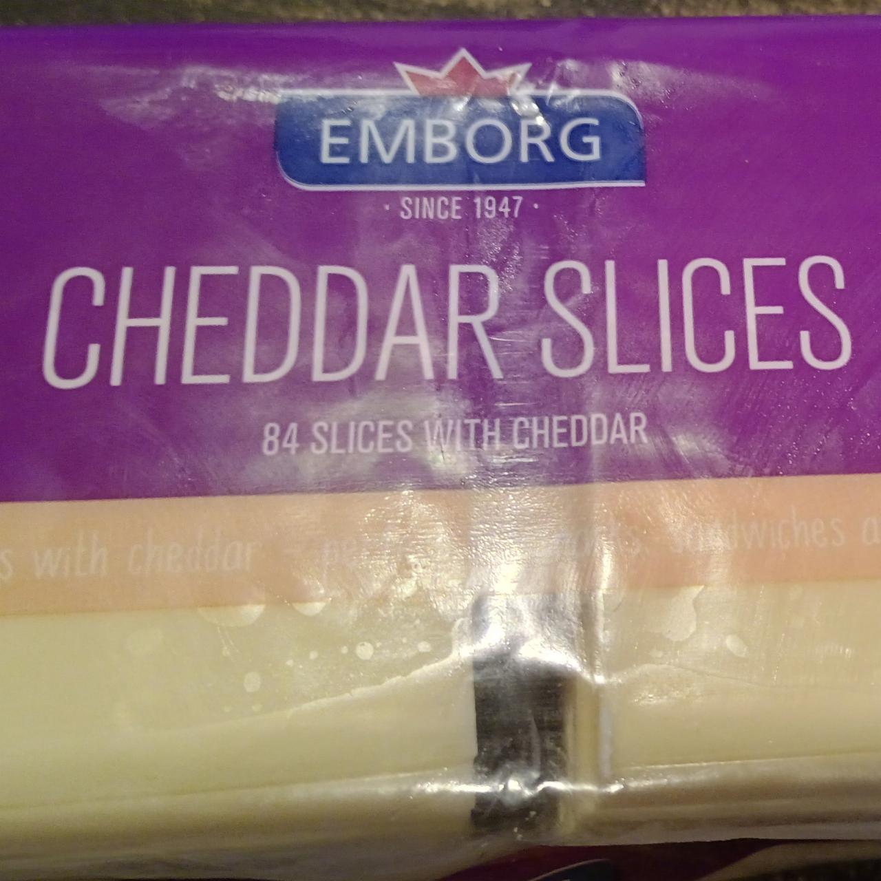 Fotografie - Cheddar slices Emborg