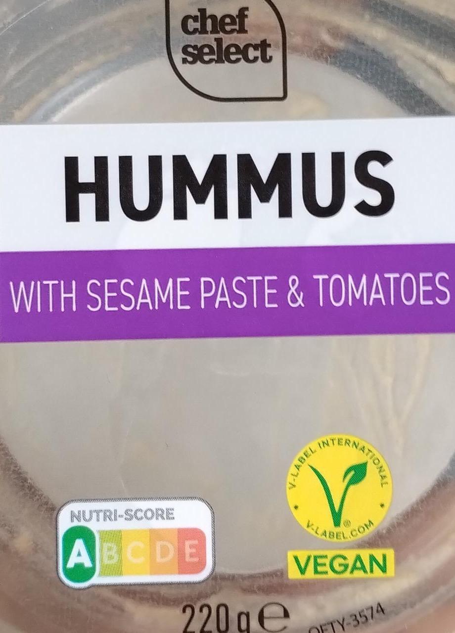 Fotografie - Hummus with sesame paste & tomatoes Chef Select