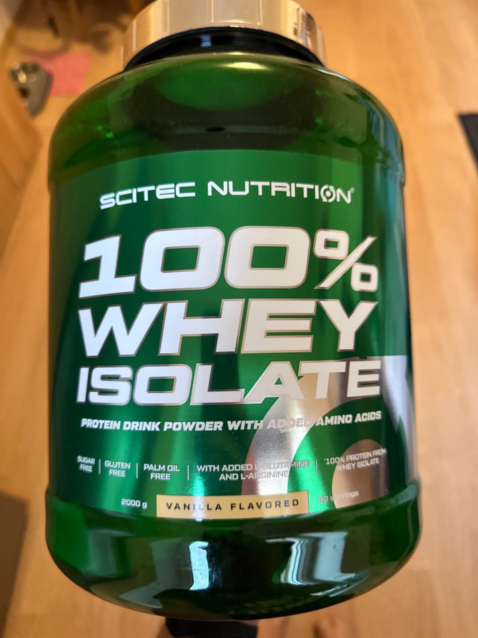 Fotografie - 100% Whey isolate vanilla flavored Scitec Nutrition