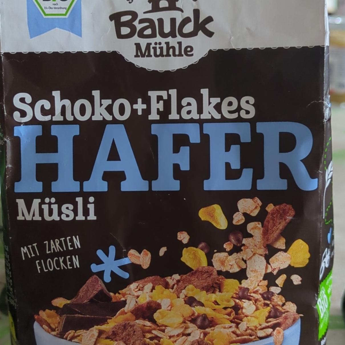 Fotografie - Schoko+flakes hafer müsli Bauck Mühle