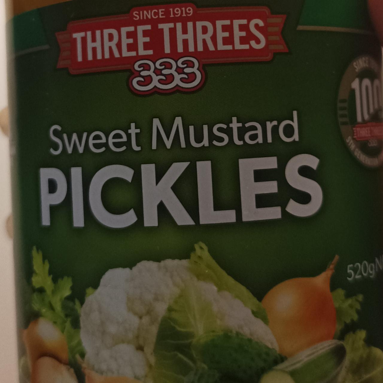 Fotografie - Sweet Mustard Pickles Three Threes