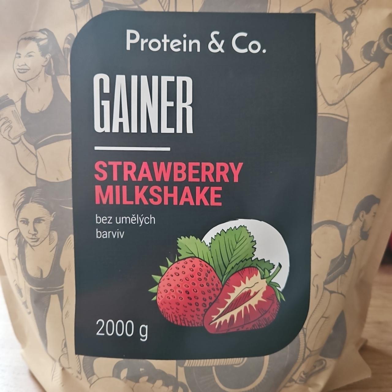 Fotografie - Gainer Strawberry Milkshake Protein & Co