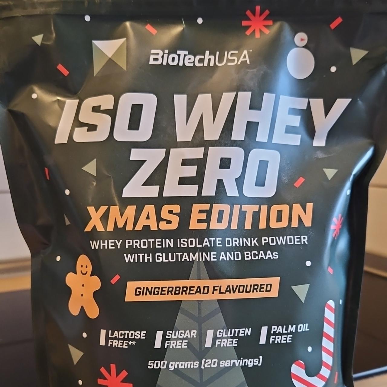 Fotografie - Iso Whey Zero Xmas Edition Gingerbread Flavoured BioTechUSA