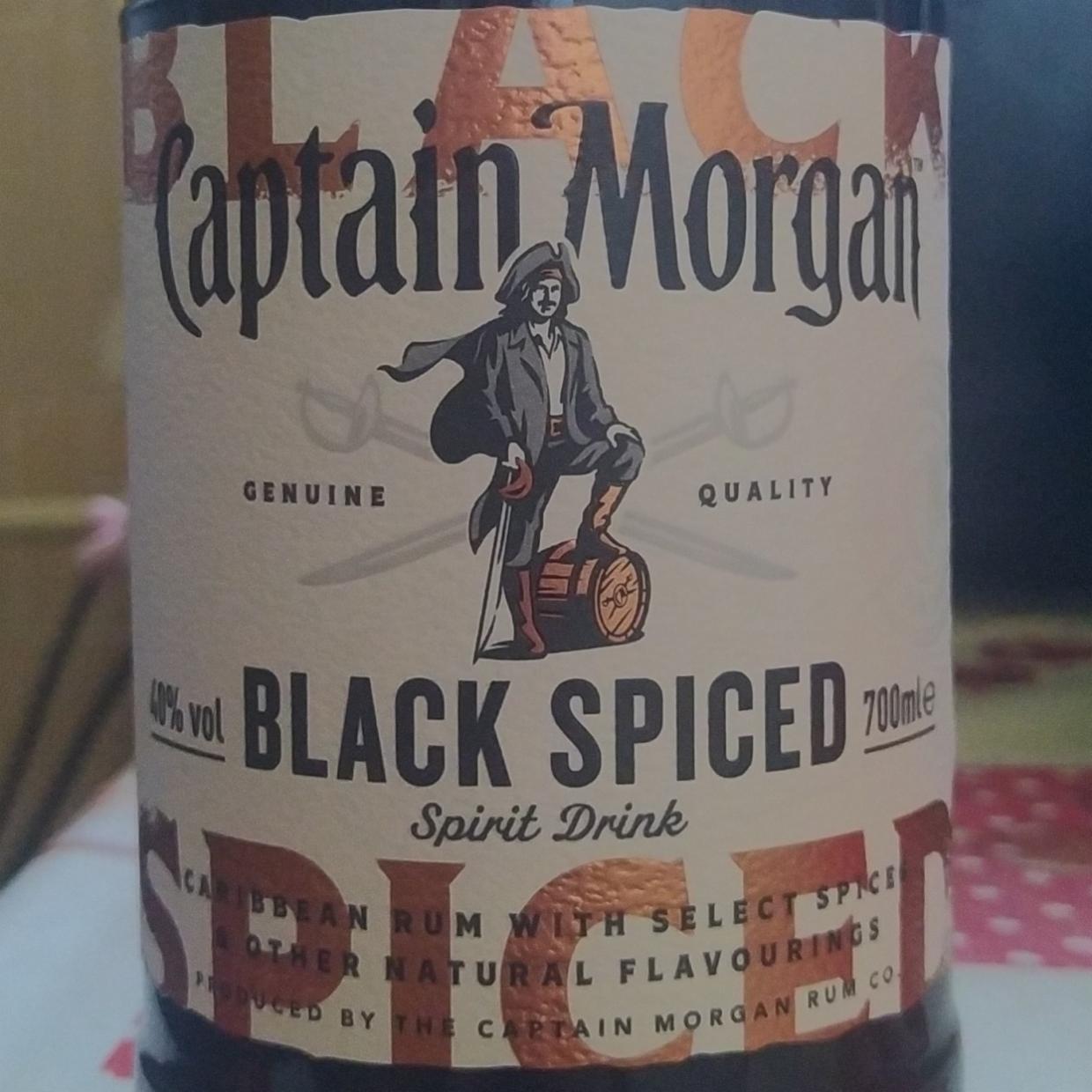 Fotografie - Captain Morgan Black Spiced 40%