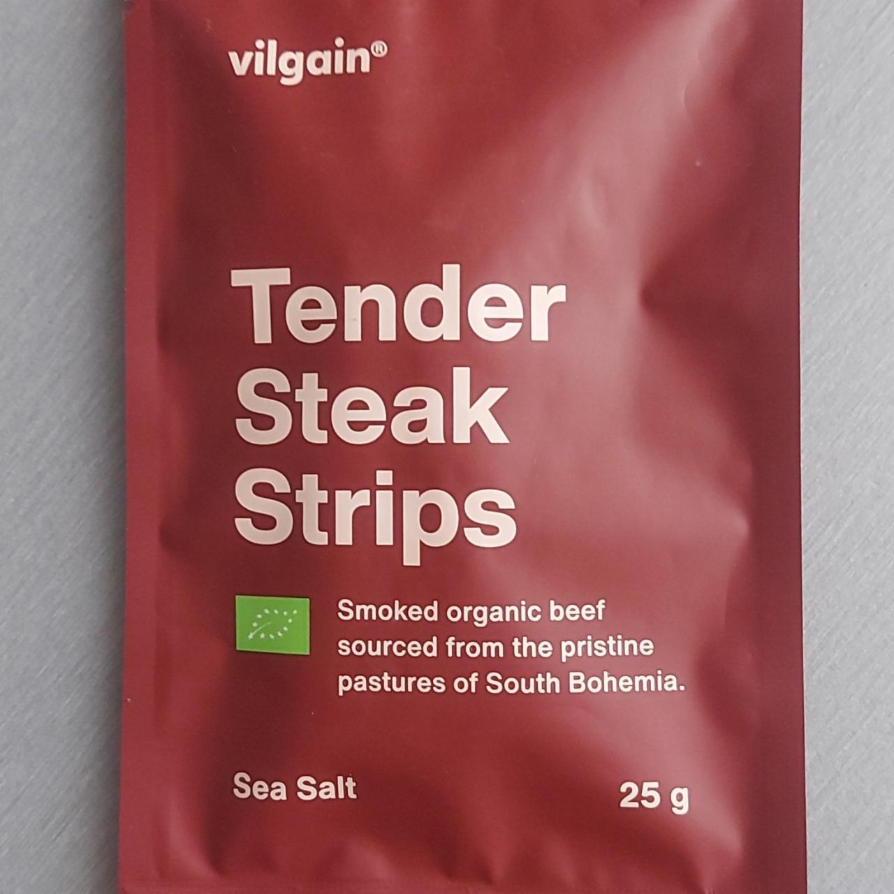 Fotografie - Tender steak strips sea salt Vilgain