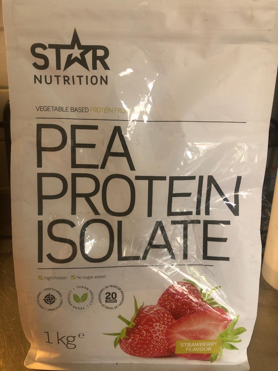 Fotografie - Pea protein isolate strawberry flavour Star Nutrition