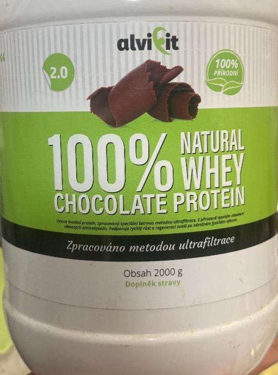 Fotografie - 100% Natural WHEY Chocolate Protein Alvifit