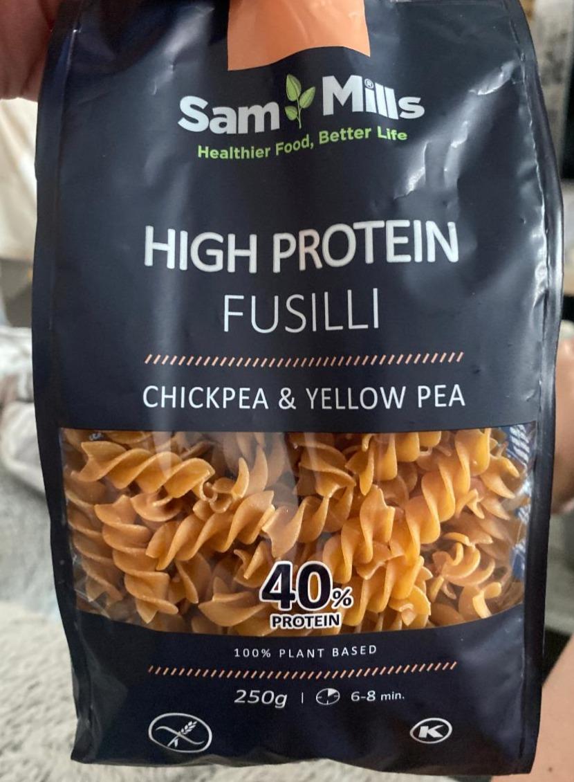 Fotografie - High protein chickpea & yellow pea fusilli SamMills