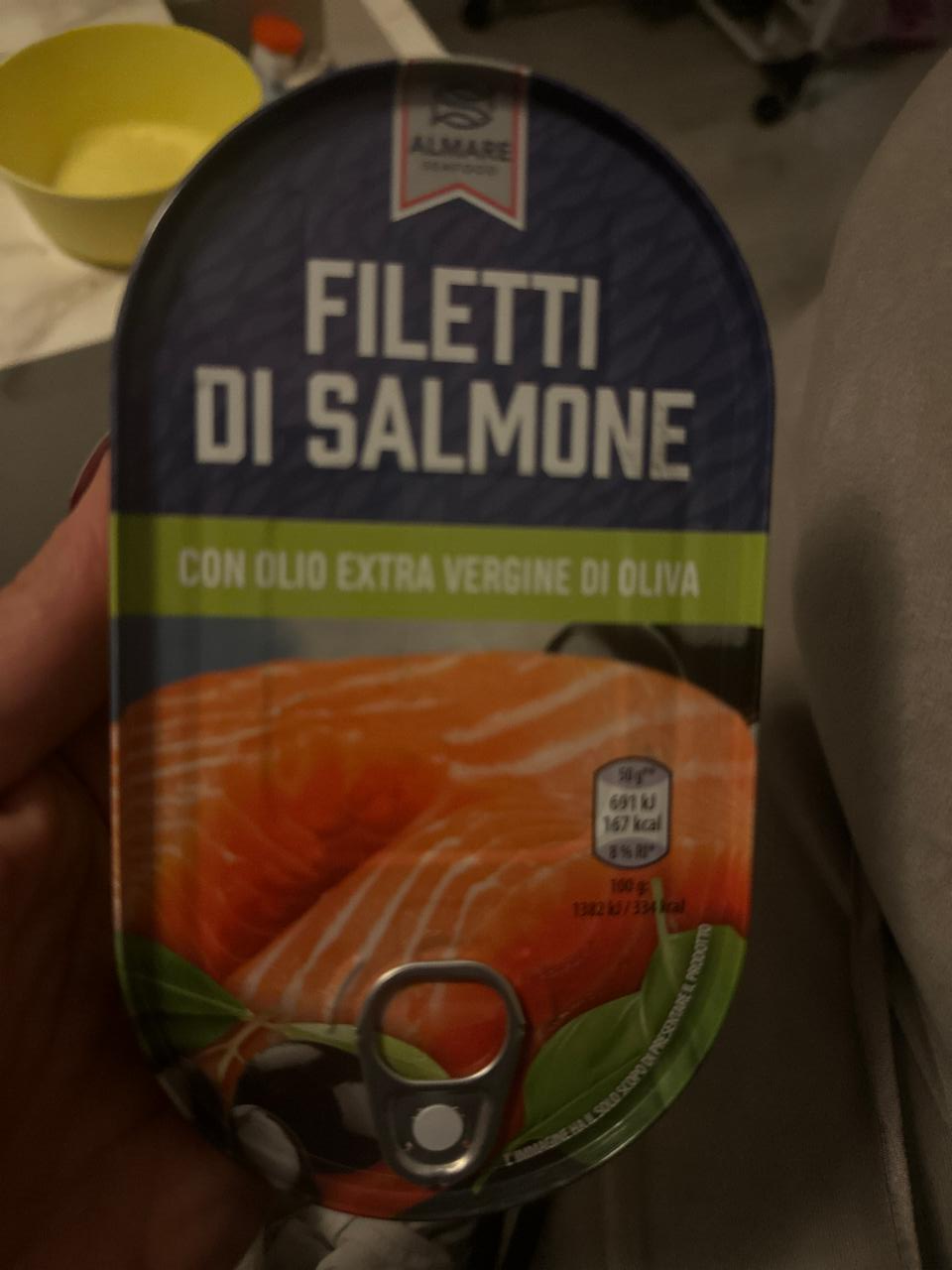 Fotografie - Filetti di salmone con olio extra vergine di oliva Almare Seafood