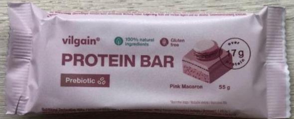 Fotografie - Prebiotic Protein Bar Pink Macaron Vilgain