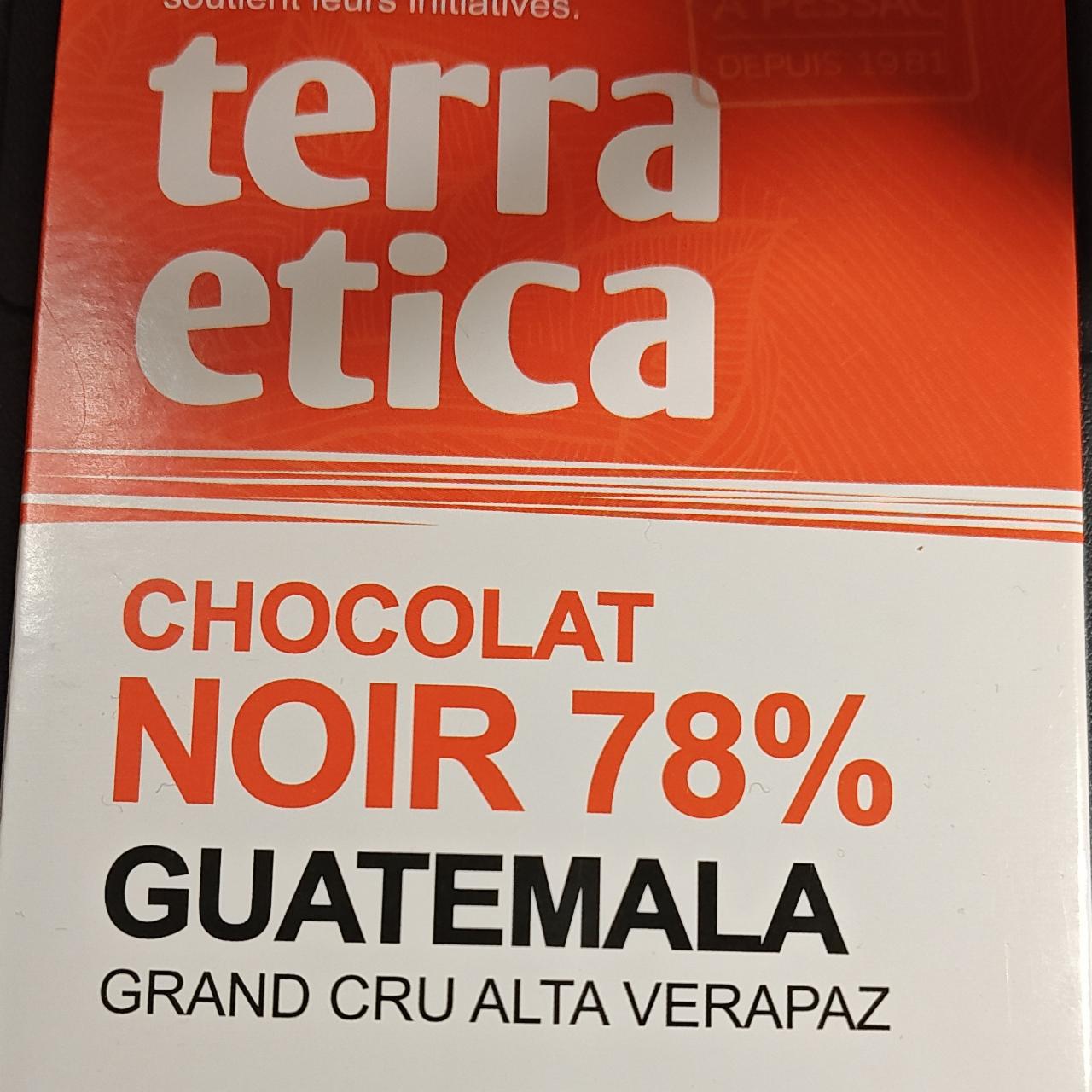 Fotografie - Chocolat noir 78% Guatemala Terra Etica