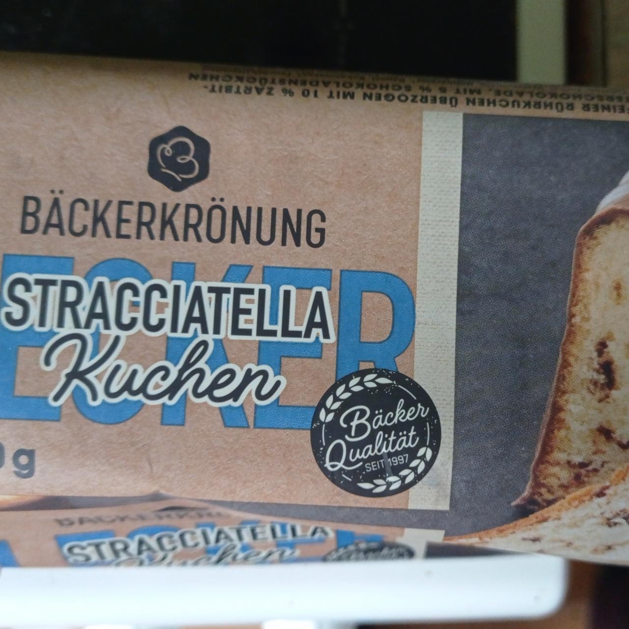 Fotografie - Stracciatella Kuchen Bäckerkrönung