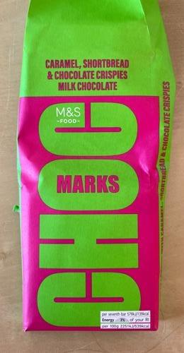 Fotografie - Choc marks caramel, shortbread & chocolate crispies milk chocolate M&S Food