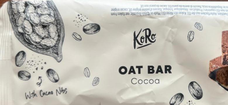 Fotografie - Oat bar cocoa KORO