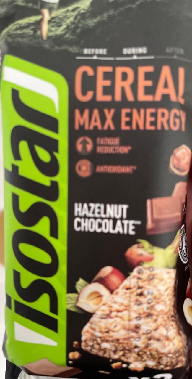 Fotografie - Cereal Max Energy Hazelnut Chocolate Isostar