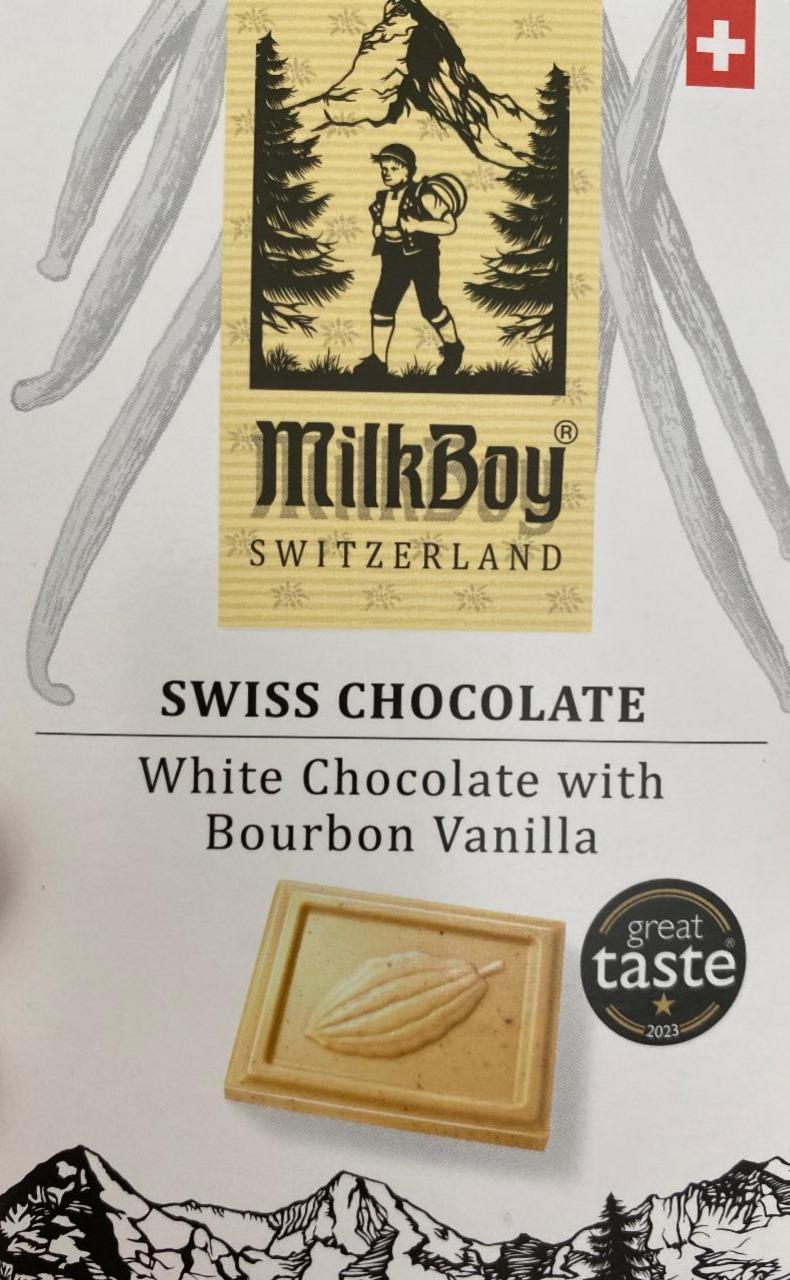 Fotografie - Swiss chocolate white chocolate with bourbon vanilla MilkBoy